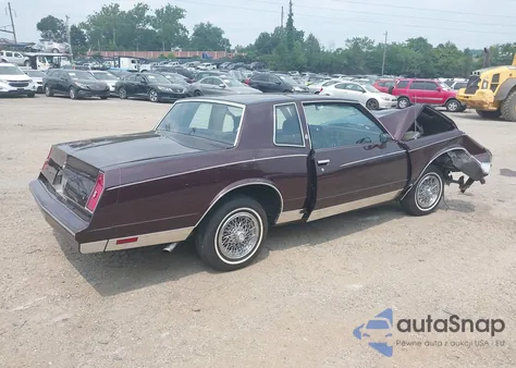 1985 Chevrolet Monte Carlo z USA, uszkodzony, nr VIN 1G1GZ37Z0FR191636